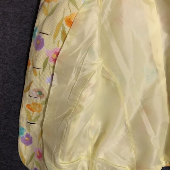 Floral Skirt Set Womens 12 Herbert Grossman by Cynthia Sobel VTG 2 Pc Suit S/SL - Picture 7 of 16